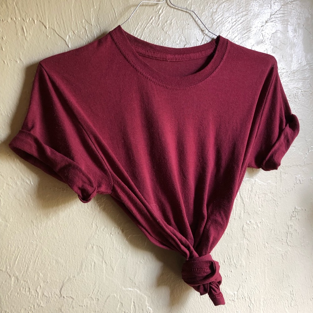 Free People Red Soft Tee
